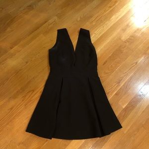 Low cut dress in front and back